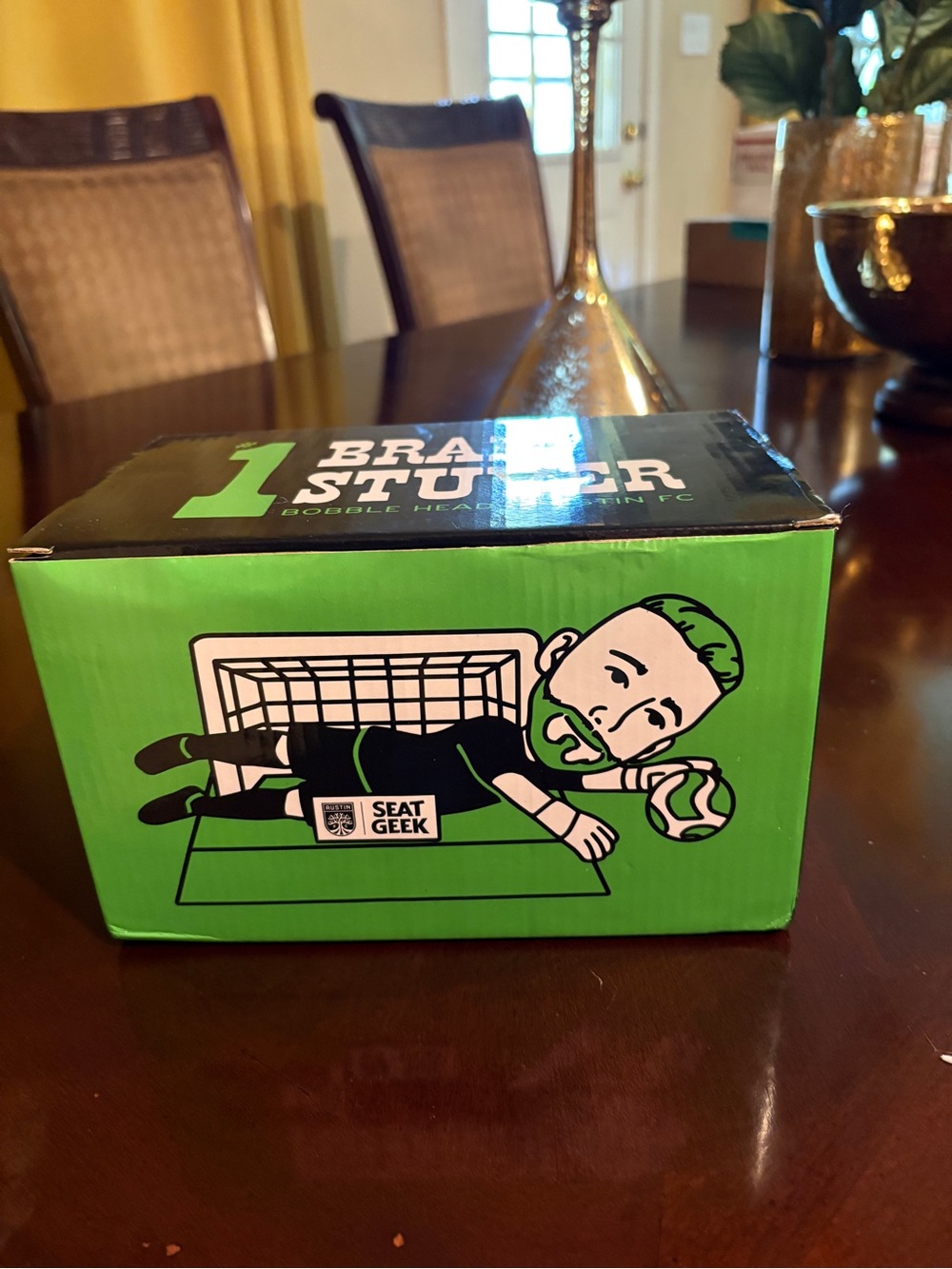 SeatGeek Soccer Bobblehead Box — Green & Black